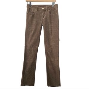 Tory Burch Brown Courdroy Super Skinny Jeans Size 27
